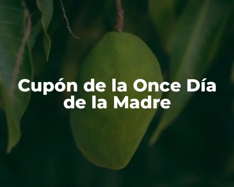 Cupón de la Once Día de la Madre