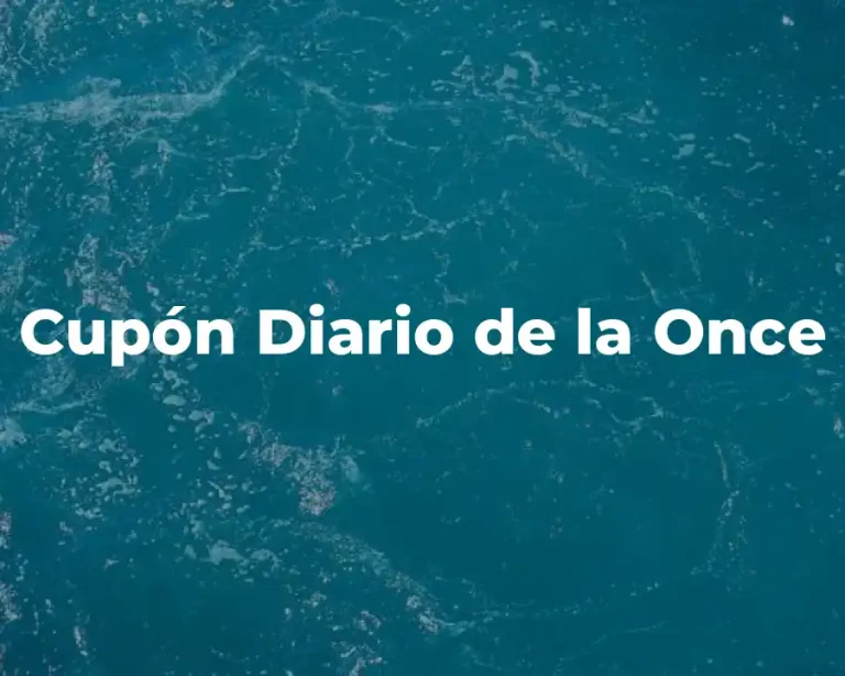 Cupón Diario de la Once