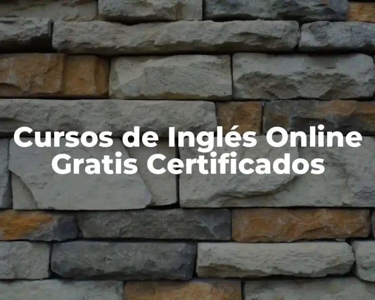 Cursos de Inglés Online Gratis Certificados