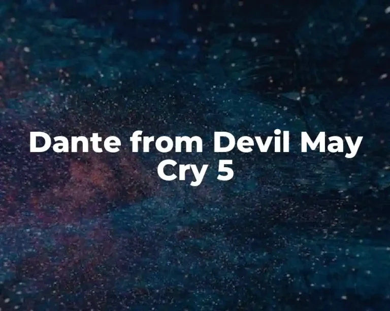 Dante from Devil May Cry 5
