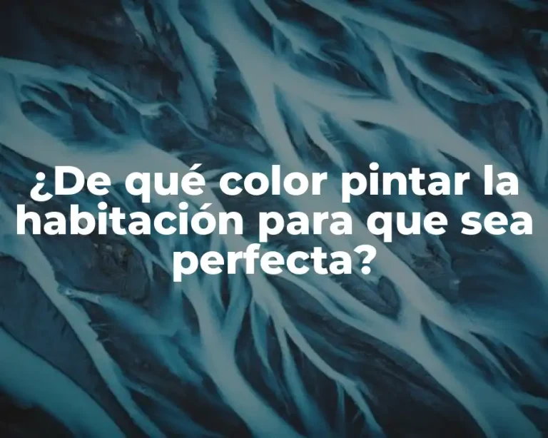 ¿De qué color pintar la habitación para que sea perfecta?
