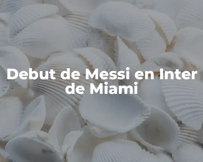Debut de Messi en Inter de Miami
