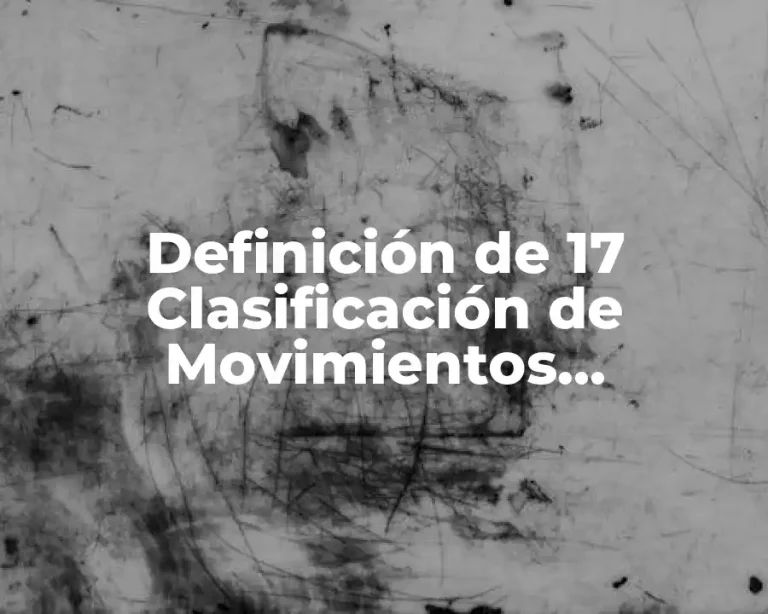 Definición de 17 Clasificación de Movimientos Fundamentales de Thérapian