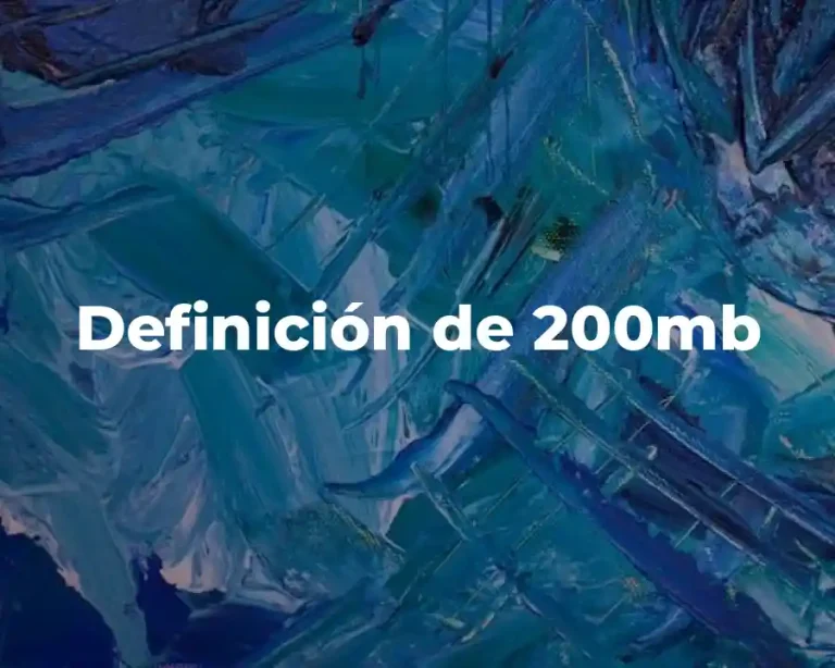 Definición de 200mb