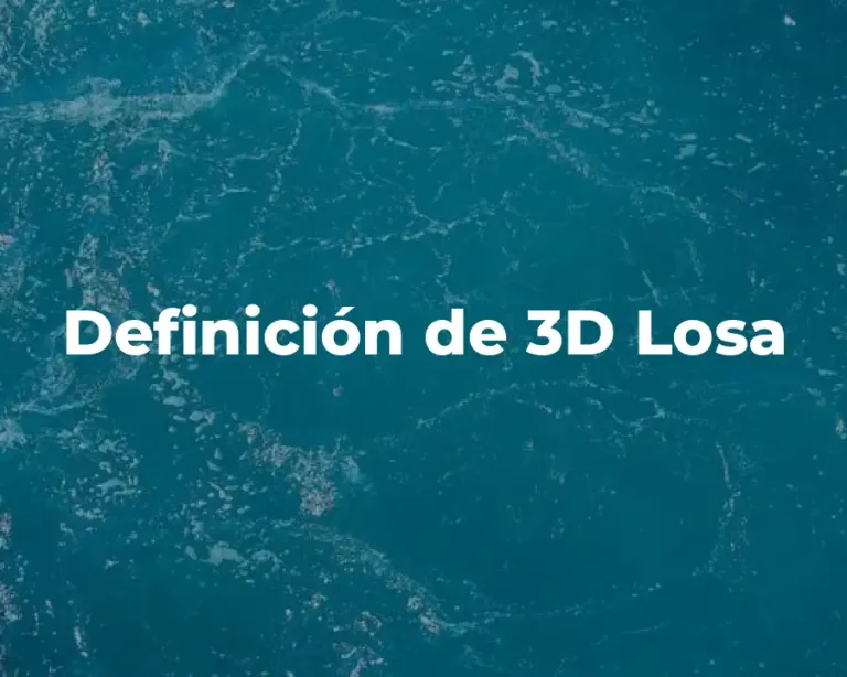 Definición de 3D Losa