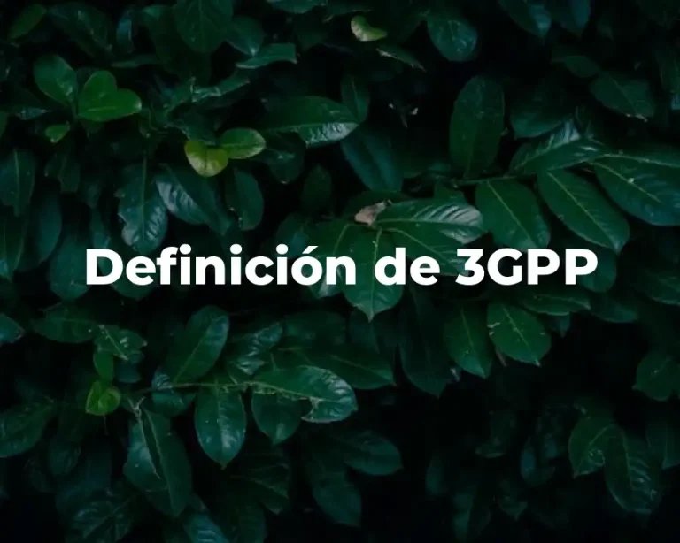 Definición de 3GPP