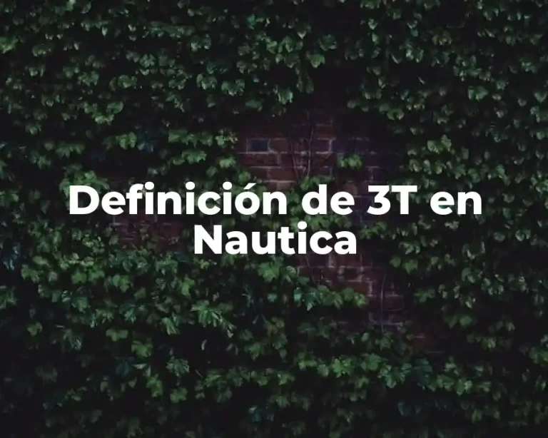 Definición de 3T en Nautica