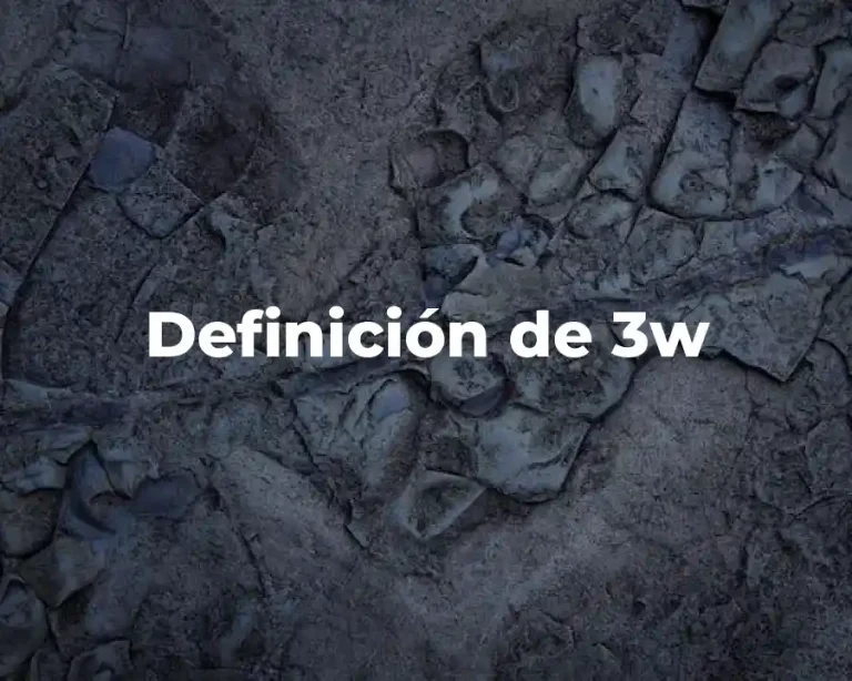 Definición de 3w