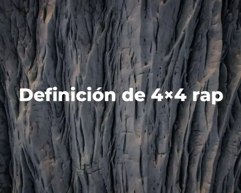 Definición de 4×4 rap