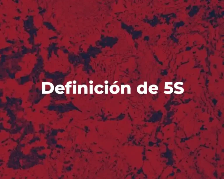 Definición de 5S