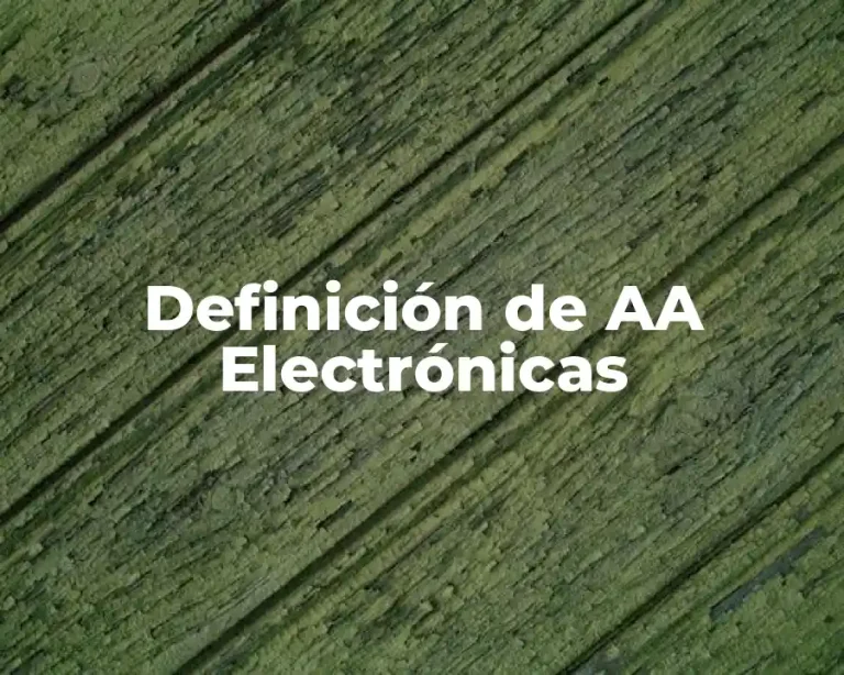 Definición de AA Electrónicas