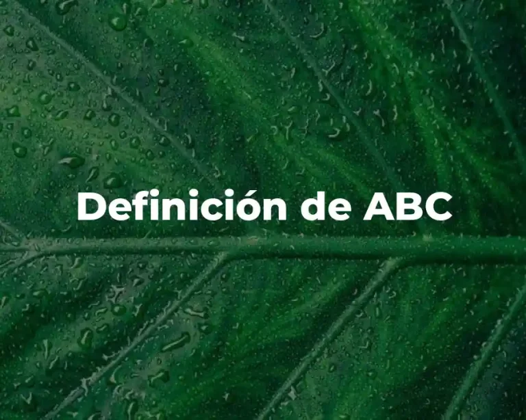 Definición de ABC