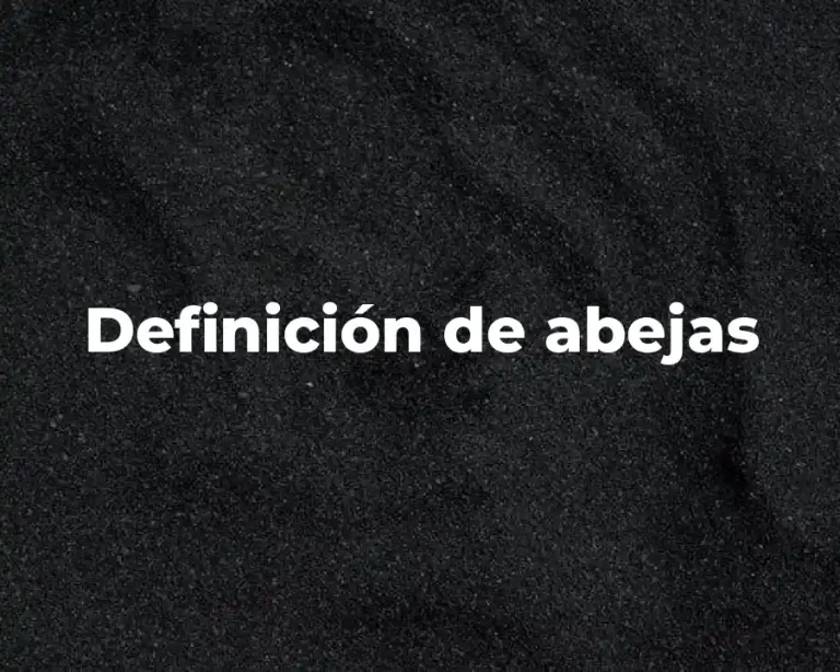 Definición de abejas