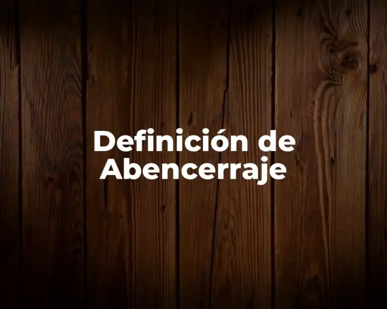Definición de Abencerraje