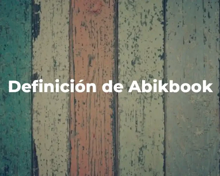 Definición de Abikbook