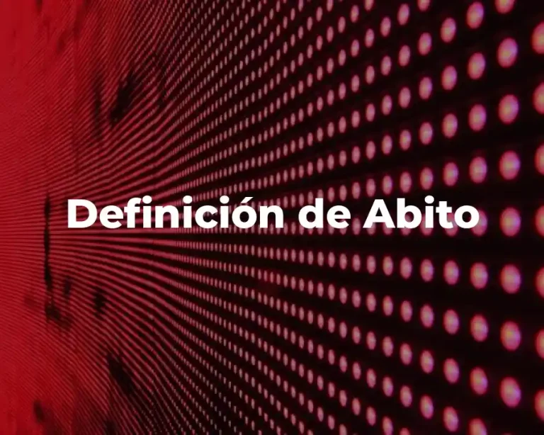 Definición de Abito