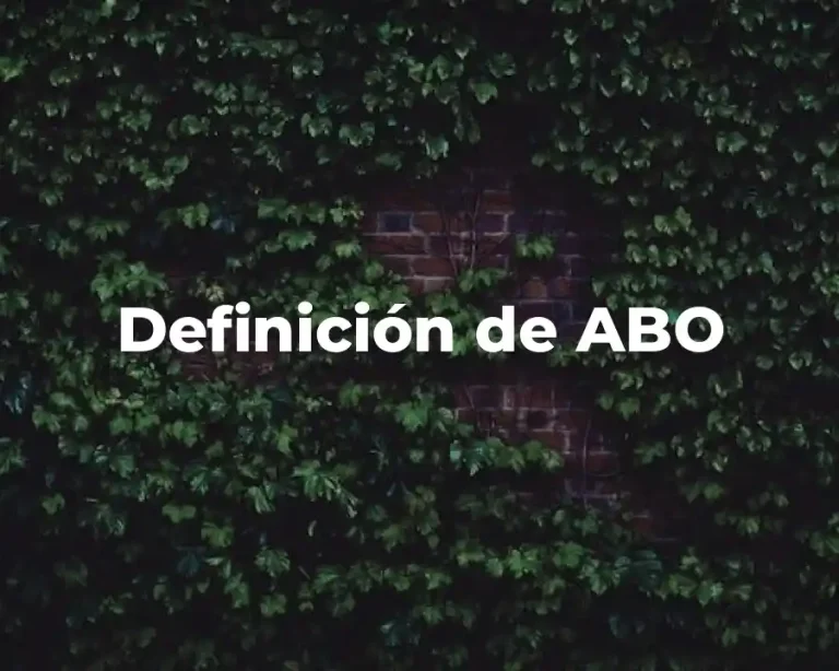 Definición de ABO