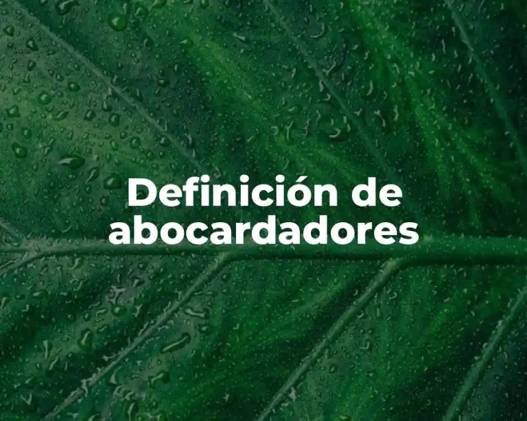 Definición de abocardadores