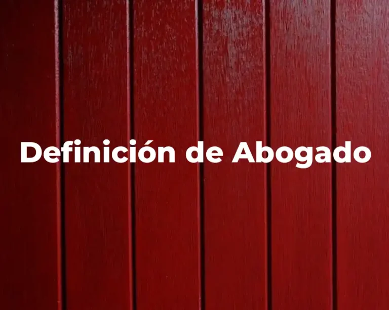 Definición de Abogado