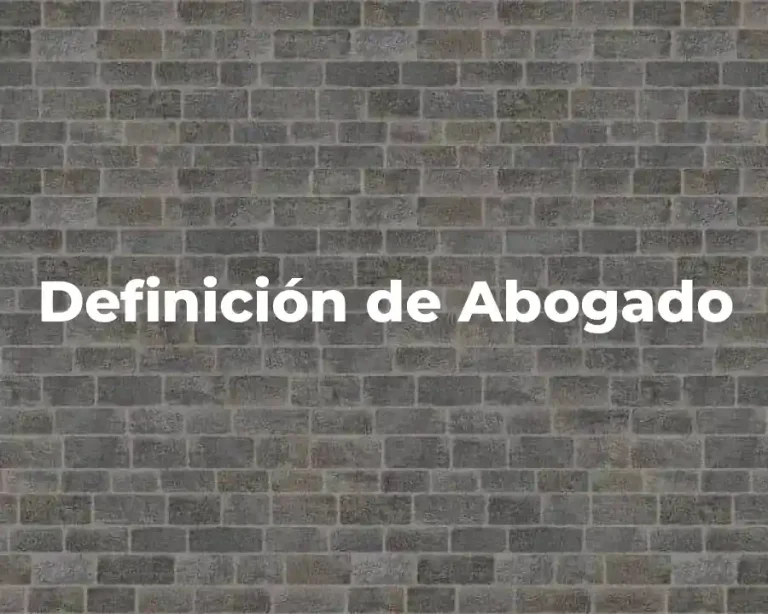 Definición de Abogado