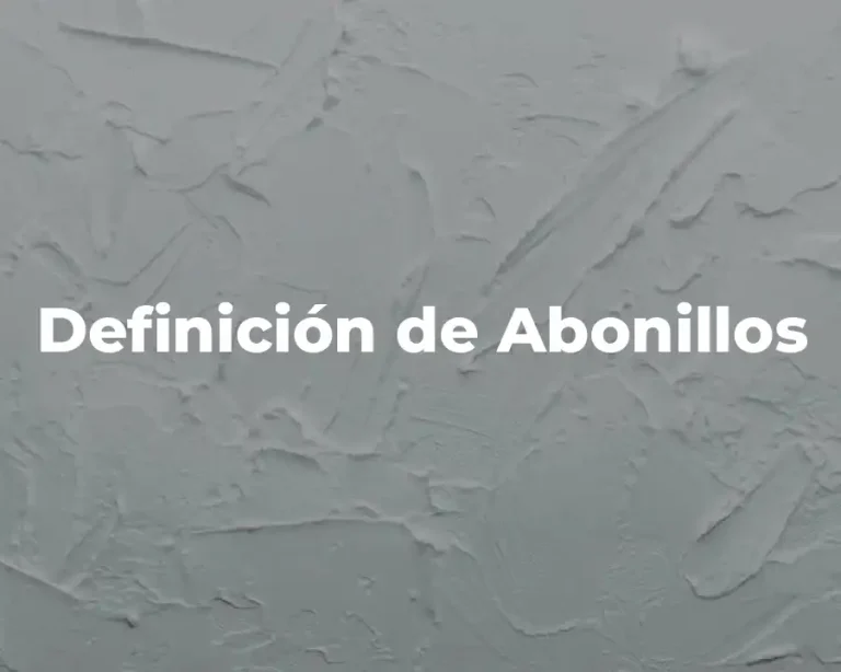 Definición de Abonillos