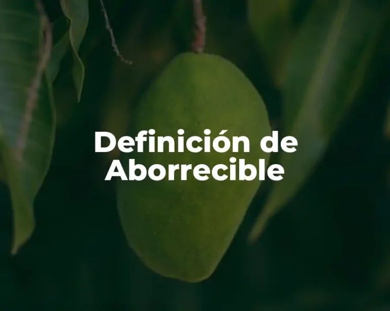 Definición de Aborrecible