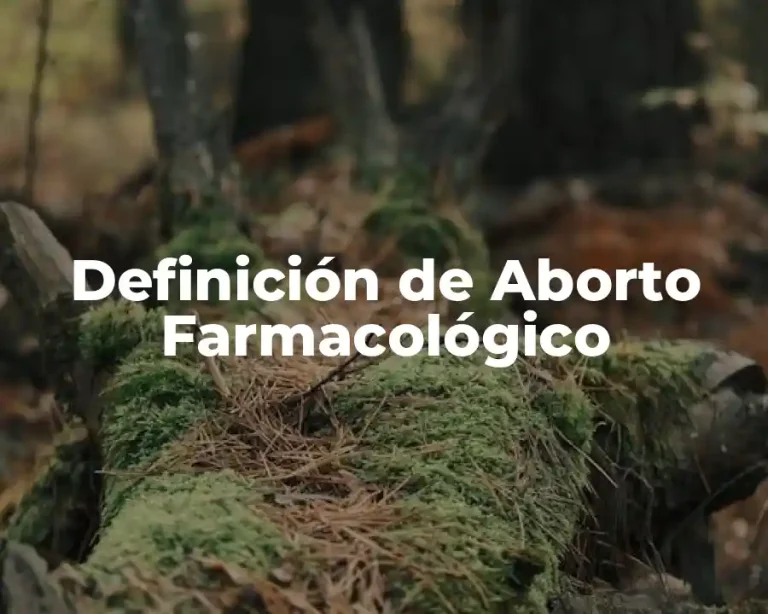 Definición de Aborto Farmacológico