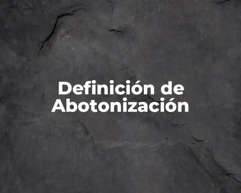 Definición de Abotonización
