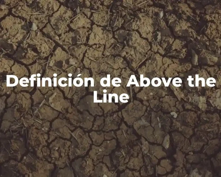 Definición de Above the Line
