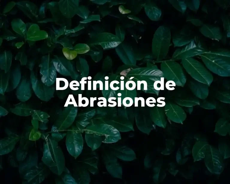 Definición de Abrasiones