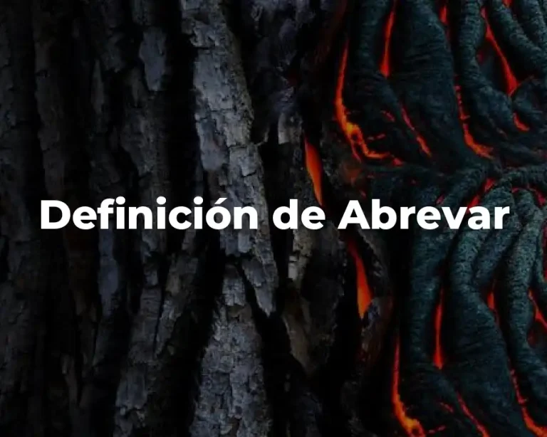 Definición de Abrevar