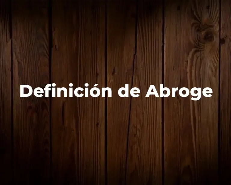 Definición de Abroge