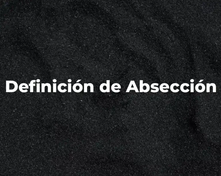 Definición de Absección