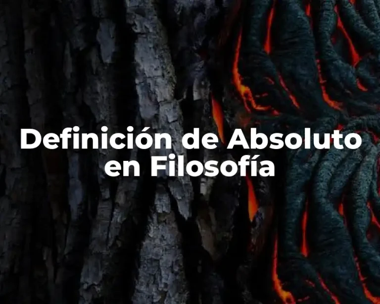 Definición de Absoluto en Filosofía