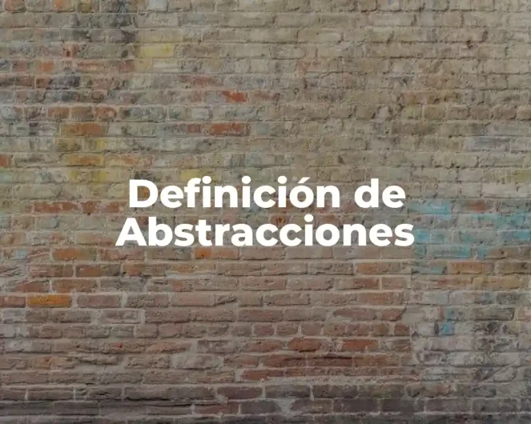 Definición de Abstracciones