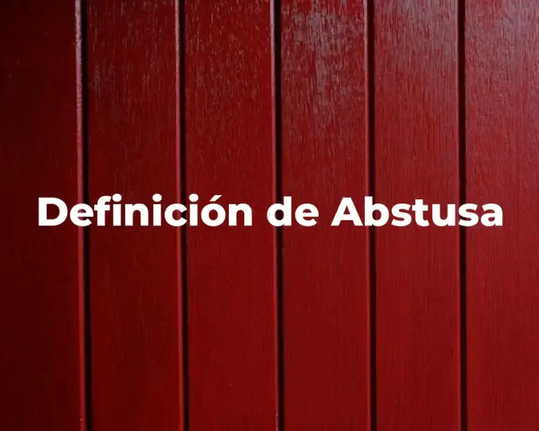 Definición de Abstusa