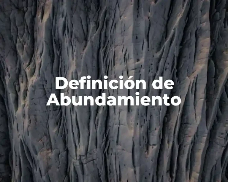 Definición de Abundamiento