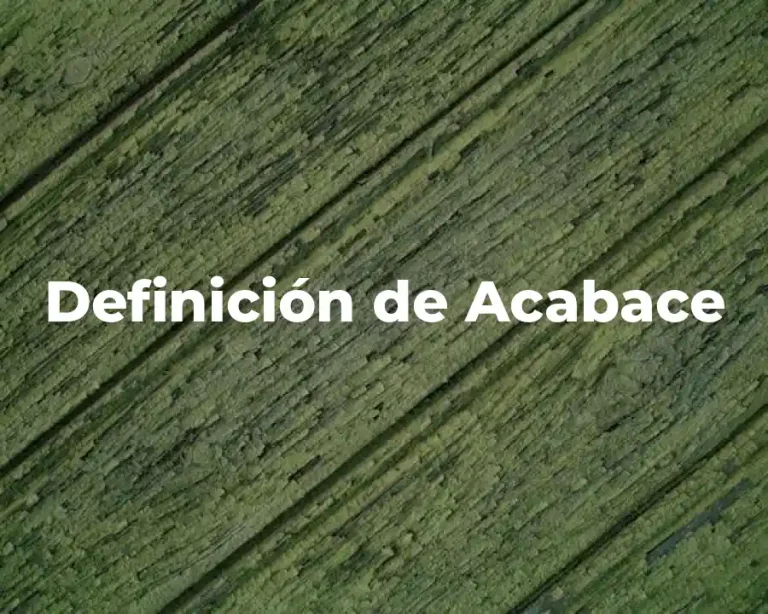 Definición de Acabace