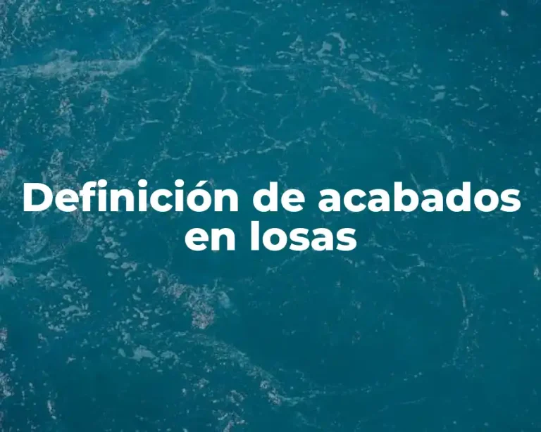 Definición de acabados en losas