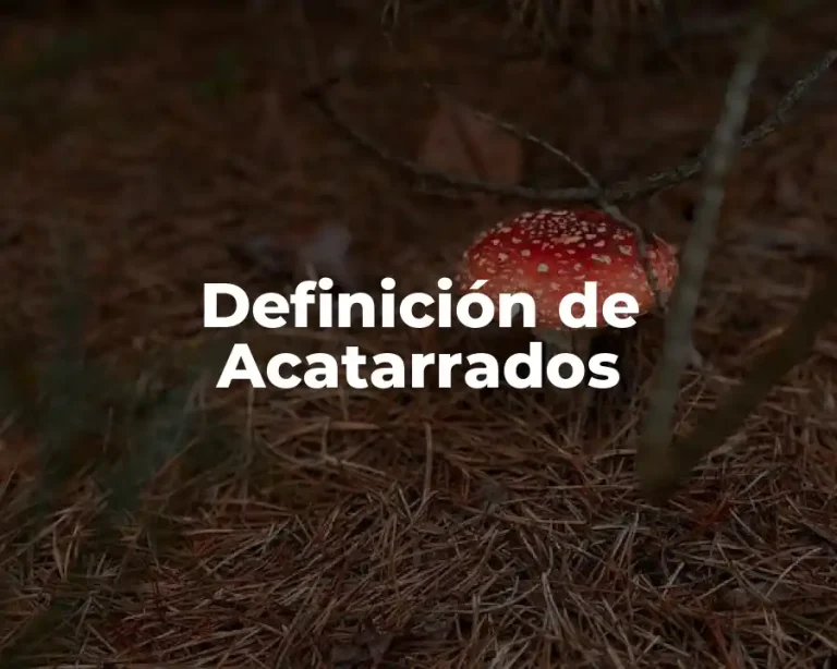 Definición de Acatarrados