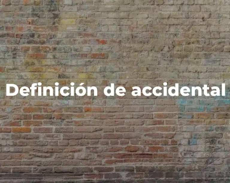 Definición de accidental