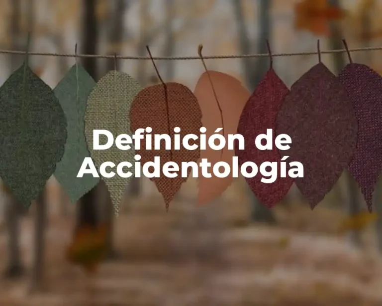 Definición de Accidentología
