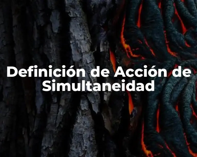 Definición de Acción de Simultaneidad