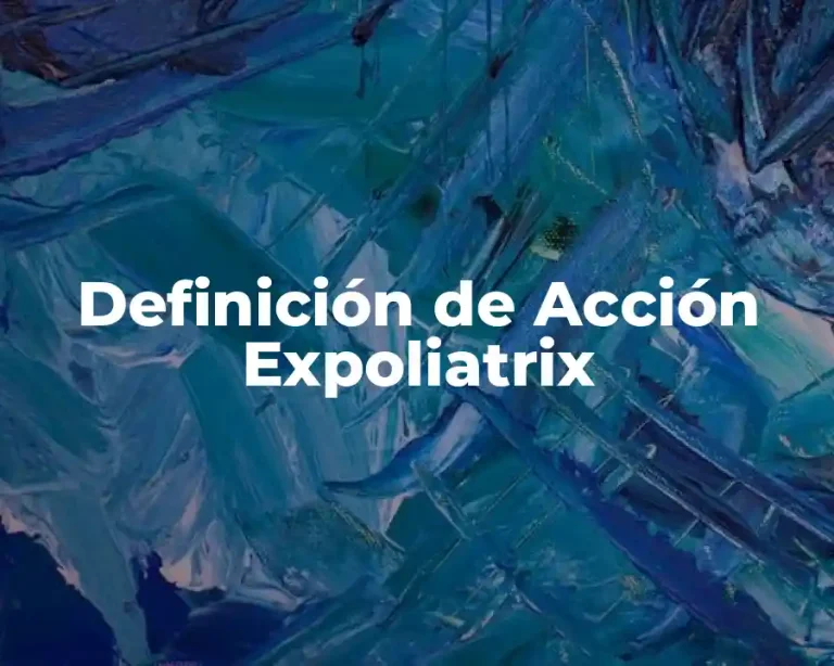 Definición de Acción Expoliatrix