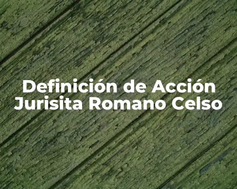 Definición de Acción Jurisita Romano Celso