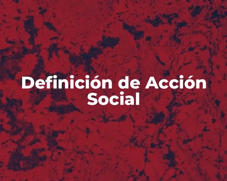 Definición de Acción Social