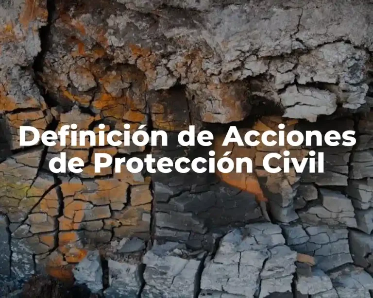 Definición de Acciones de Protección Civil