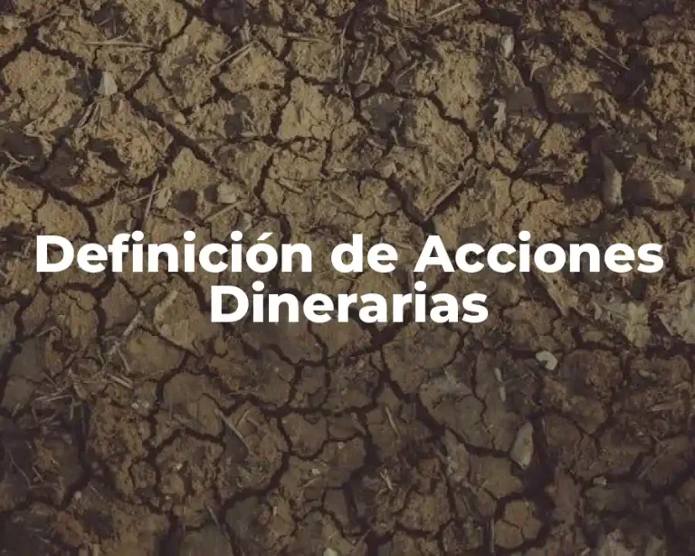 Definición de Acciones Dinerarias