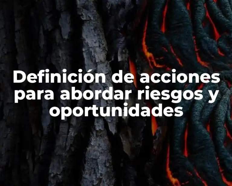 Definición de acciones para abordar riesgos y oportunidades