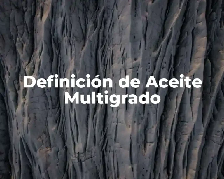 Definición de Aceite Multigrado